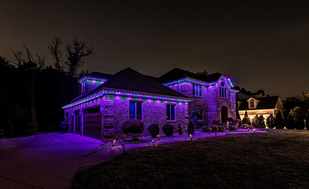 Permanent-style colored Christmas lights from the existing Smyrna website